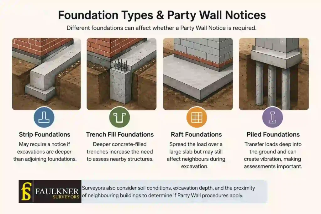 How Do Construction Methods Affect Party Wall Requirements? A Homeowner’s Guide 1 How Do Different Foundation Types Influence Party Wall Notices Ruislip?
